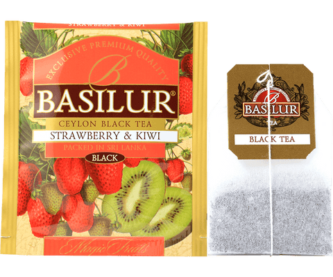 Té Negro con Frutillas y Kiwi 25 Bolsas - Basilur Tea Chile