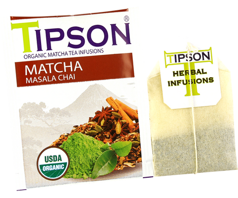 Tipson - Matcha Masala Chai en sobres - 25 x 1,5 g