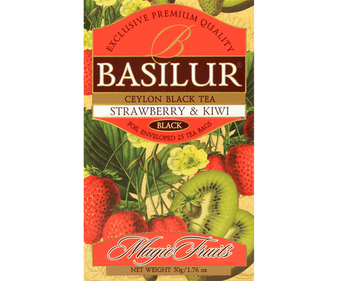 Té Negro con Frutillas y Kiwi 25 Bolsas - Basilur Tea Chile