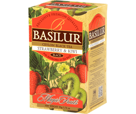 Té Negro con Frutillas y Kiwi 25 Bolsas - Basilur Tea Chile