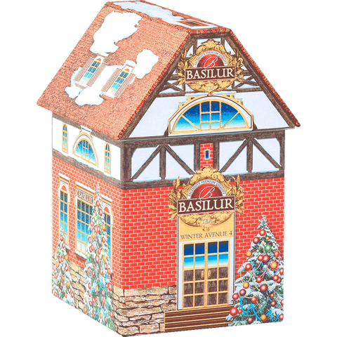 Basilur Winter Avenue 4 Lata Edición Limitada Té Negro Caramelo y Vainilla 100gr
