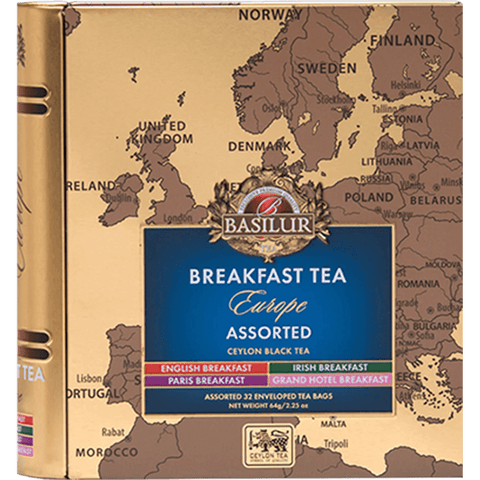 Libro de Té - Breakfast Europa - 32 Bolsitas - Basilur