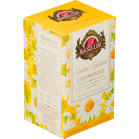 Chamomile 20 bolsitas Infusión Premium de Manzanilla Basilur