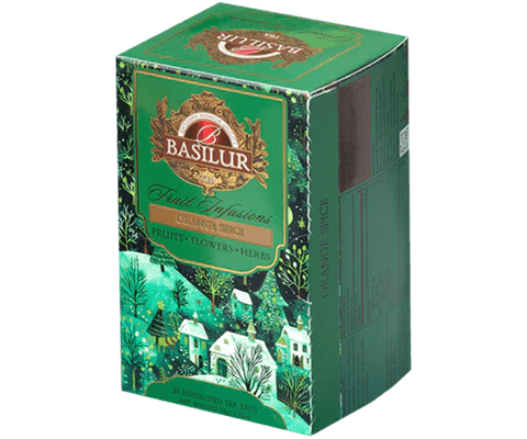 Fruit Infusion - Infusion de Naranja Canela - 20 Bolsas - Basilur