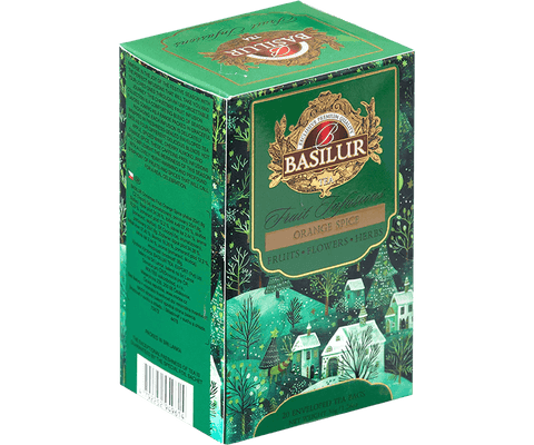 Fruit Infusion - Infusion de Naranja Canela - 20 Bolsas - Basilur