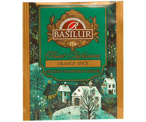 Fruit Infusion - Infusion de Naranja Canela - 20 Bolsas - Basilur