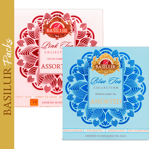 SET PINK + BLUE TEA - 40 Bolsas - Basilur