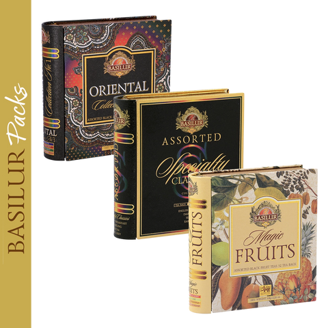 PACK Libro de Té en Bolsitas x 3 - Basilur