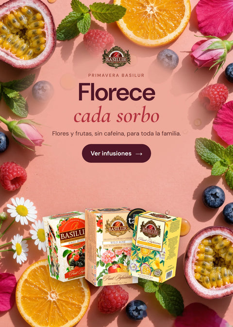 Florece cada sorbo: infusiones Basilur de flores y frutas