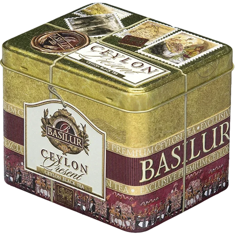Té Negro Present Ceylon En Hoja 100 Gramos Lata Basilur