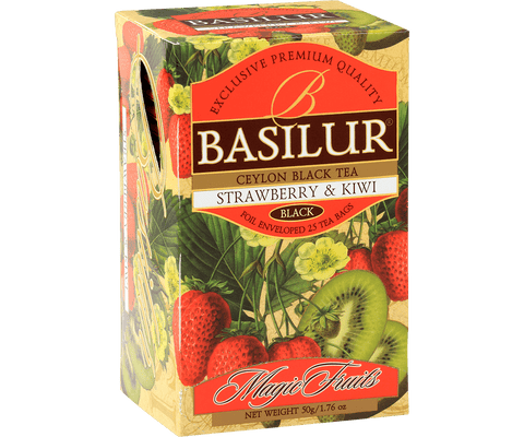 Té Negro con Frutillas y Kiwi 25 Bolsas - Basilur Tea Chile