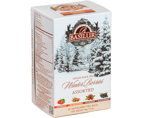 Té negro con Berries -Winter Berries - 40 Bolsas - Basilur