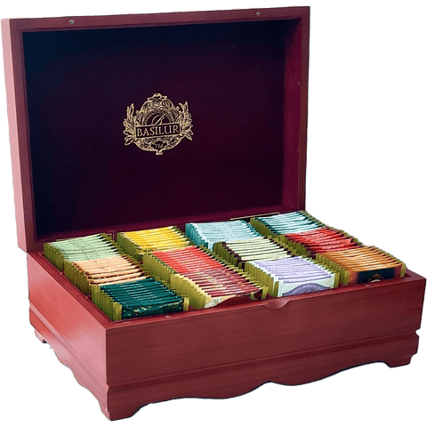 Caja de Madera con 120 Bolsas de Té Surtidas - Basilur Tea Chile
