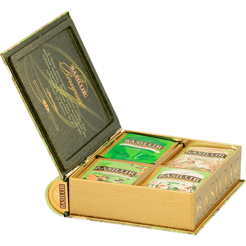 Té Ceylon- Lata Regalo Tea Book Assorted Bouquet 32 Bolsas - Basilur