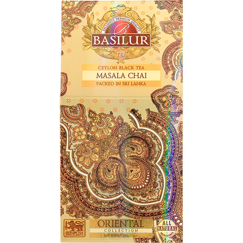 Té Negro Ceylán Especiado Masala Chai 100 g Hoja Basilur