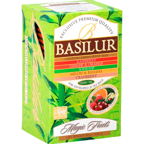 Té Verde Frutal Surtido Magic Fruit Assorted Green 25 Bolsas - Basilur Tea Chile