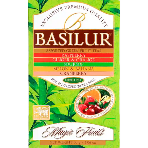 Té Verde Frutal Surtido Magic Fruit Assorted Green 25 Bolsas - Basilur Tea Chile