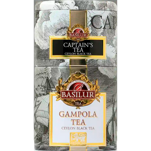 Lata 2X1 Té Negro Basilur Captain's Tea & Gampola - Lata 100 g - Basilur