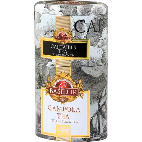 Lata 2X1 Té Negro Basilur Captain's Tea & Gampola - Lata 100 g - Basilur