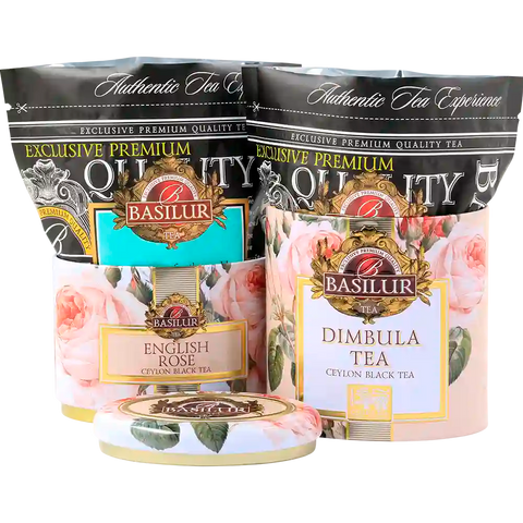Lata 2x1 English Roses y Té Ceylón Dimbula - Basilur Tea Chile