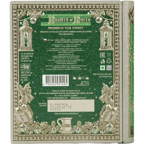 Basilur Té con Manzana y Mazapan - Warmth of Winte -Wonder Tea - 40g