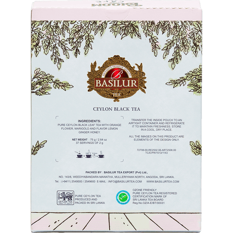 Bloom Café-Te Negro Naranja Calendula - Zesty Twist- 75G - Basilur
