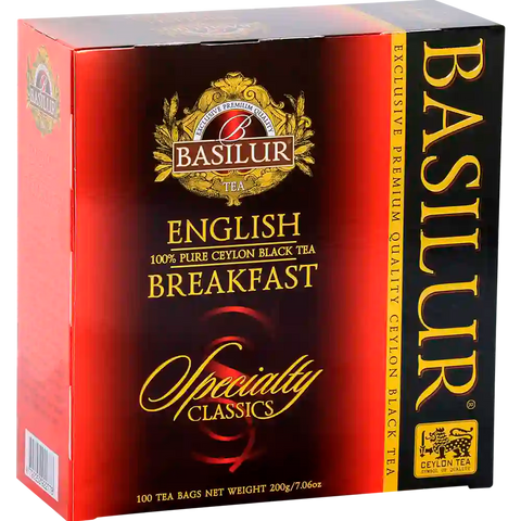 Té Negro - English Breakfast - 100 Bolsas (Sin Sobres)- Basilur