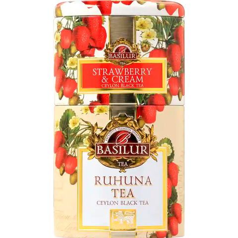 Te Frutas Frutilla Y Kiwy + Te Ruhunu - 100 G - Basilur