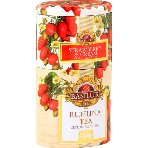 Te Frutas Frutilla Y Kiwy + Te Ruhunu - 100 G - Basilur