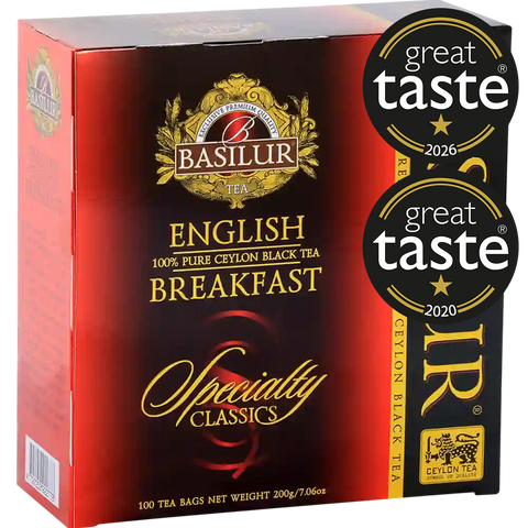 Té Negro - English Breakfast - 100 Bolsas (Sin Sobres)- Basilur