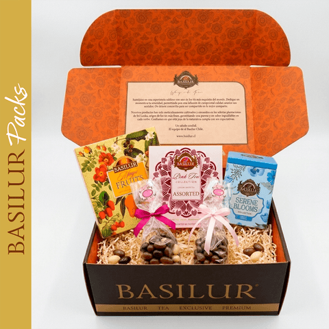 Pack Regalo Basilur Tesoro Premium – Flores, Frutas & Bombones - Basilur