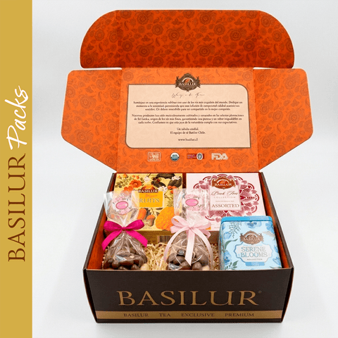 Pack Regalo Basilur Tesoro Premium – Flores, Frutas & Bombones - Basilur