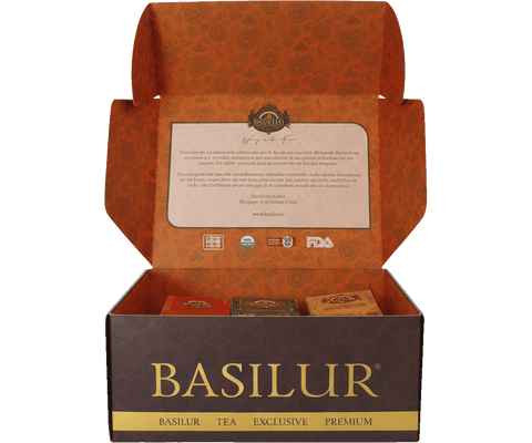 Gift Box Basilur "Winter Fruit Village" – Colección de 6 Infusiones Frutales