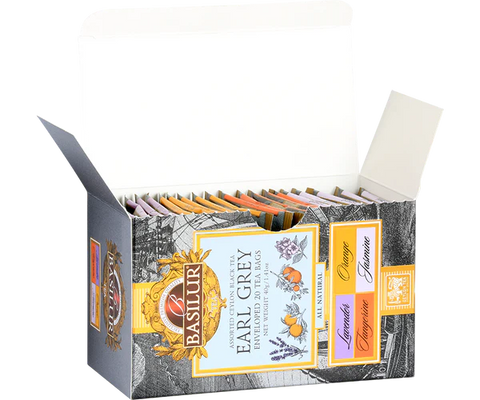 Te Earl Grey Surtidos - Earl Grey Collection - 20 Bolsas - Basilur