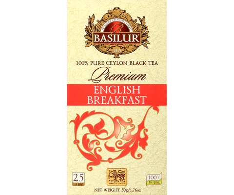 Té Premium - English Breakfast - 25 Bolsitas - Basilur