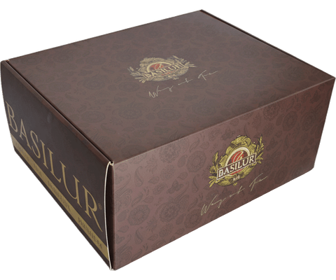 Gift Box Basilur "Winter Fruit Village" – Colección de 6 Infusiones Frutales
