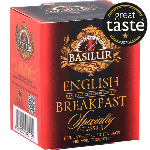 Té negro Ceylon- ENGLISH BREAKFAST - 10 bolsas - Basilur