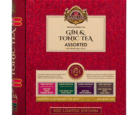 Book Gin Tonic Assorted Red Edition - 32 Bolsitas