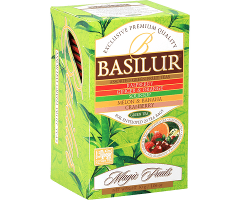 Té Verde Frutal Surtido - Magic Fruit Assorted Green - 25 Bolsas - Basilur