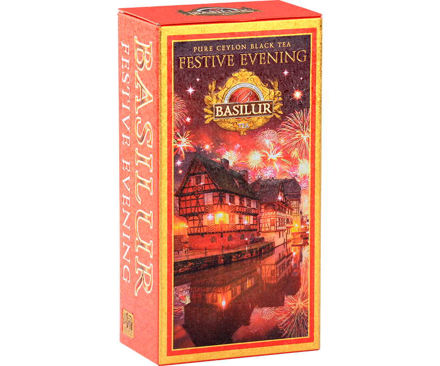 Té negro Ceilan- Lata Regalo  Festive Evening 75 gr (té negro Ceylon, miel de maple,vainilla)
