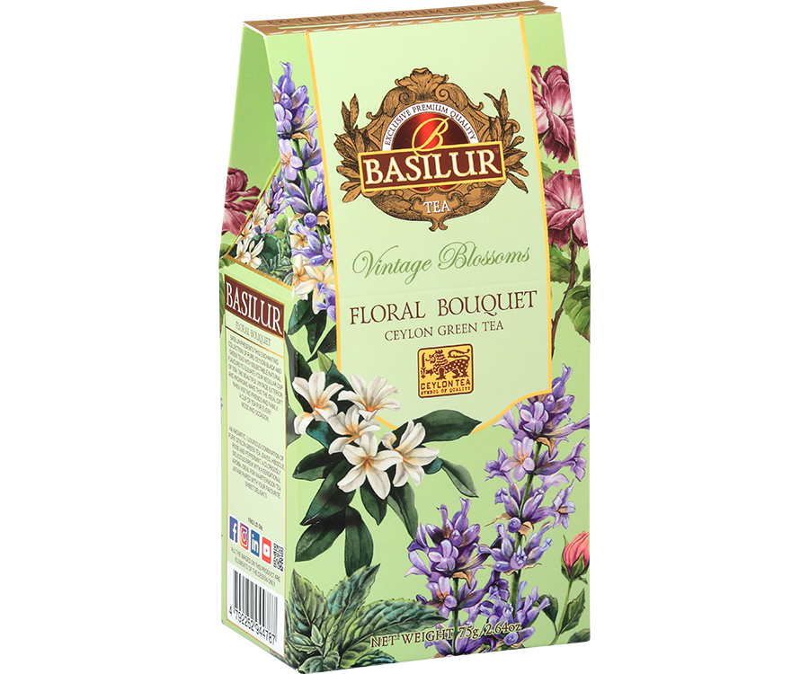 FLORAL BOUQUET- 75 Gr (Te verde con Jasmin, menta y Rosas)